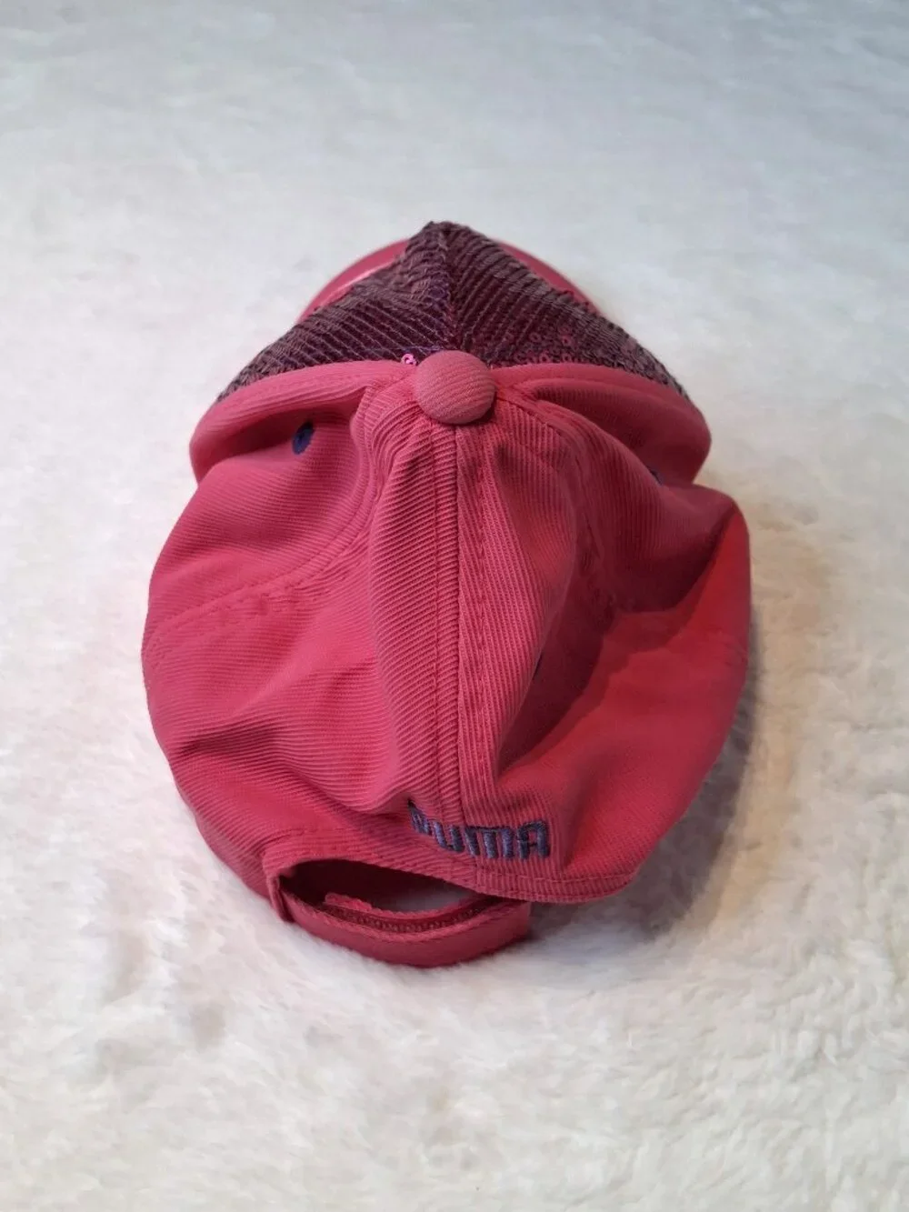 Puma Youth Girls Baseball Cap Sz O/S Sequins Sporty Athleisure Preppy NWT